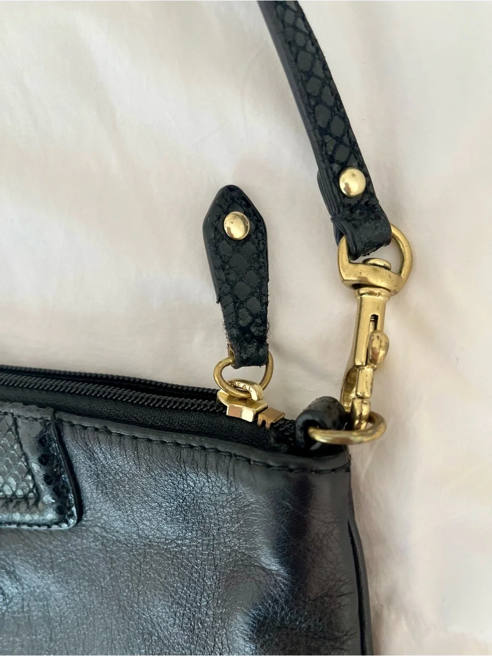Coach Ashley Large Pleated Leather Wristlet